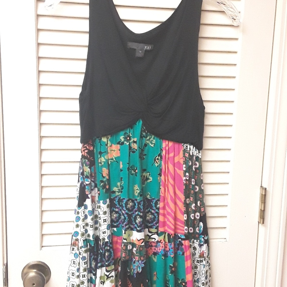 Boho Patchwork Dress M Xxi
